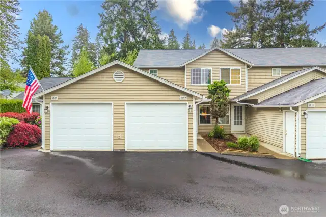 Attached Garage with 1 additional assigned  space and FCFS guest spot