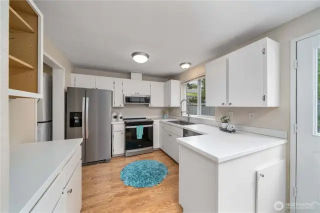 Nearly new stainless appliances