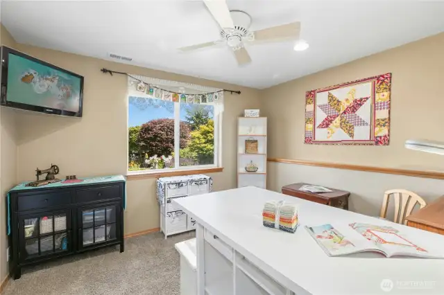 Enjoy privacy and comfort in this spacious lower-level bedroom, perfect for extended stays or flexible use.
