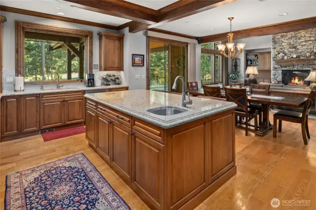 island with bonus sink