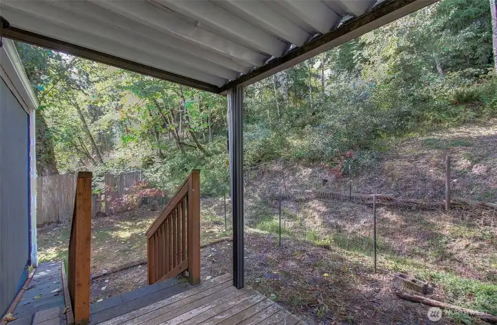 Back door deck