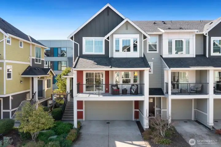 RARE two car garage with storage space and driveway parking!