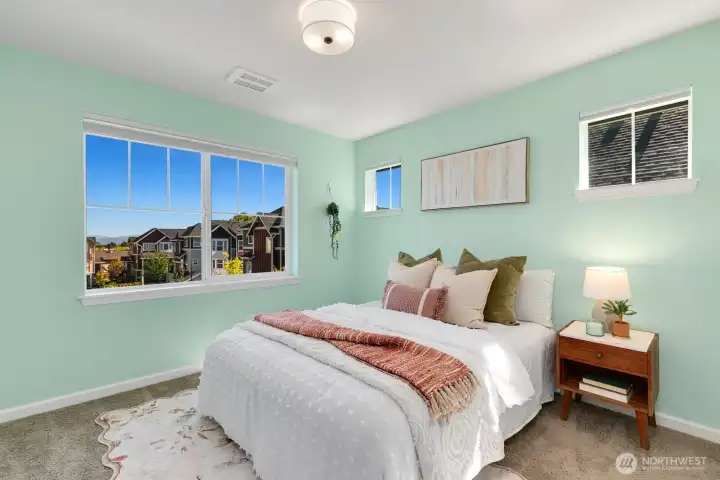 Bedroom 2 of 3 on upper level.