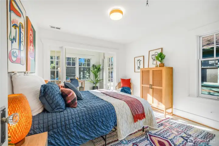 Front bedroom also features new flooring, fixtures and paint.