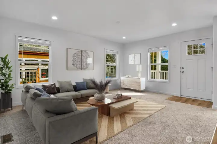 Spacious living room