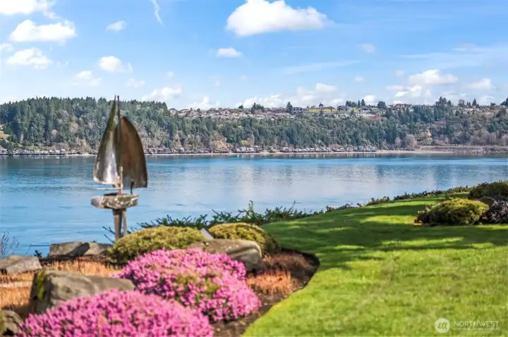 The view looking southeast which spans to Mt. Rainier