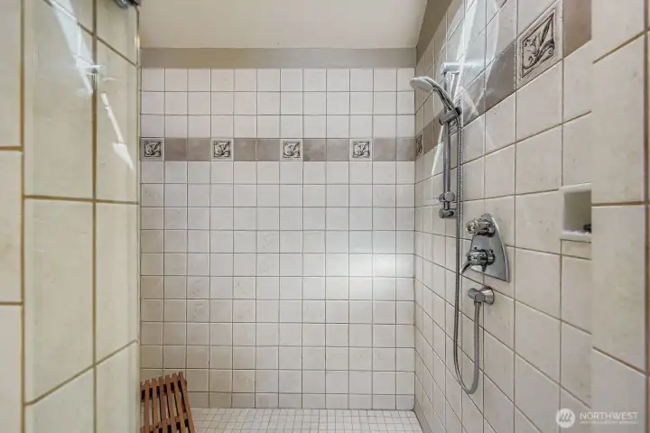Primary Bath with walk-in shower