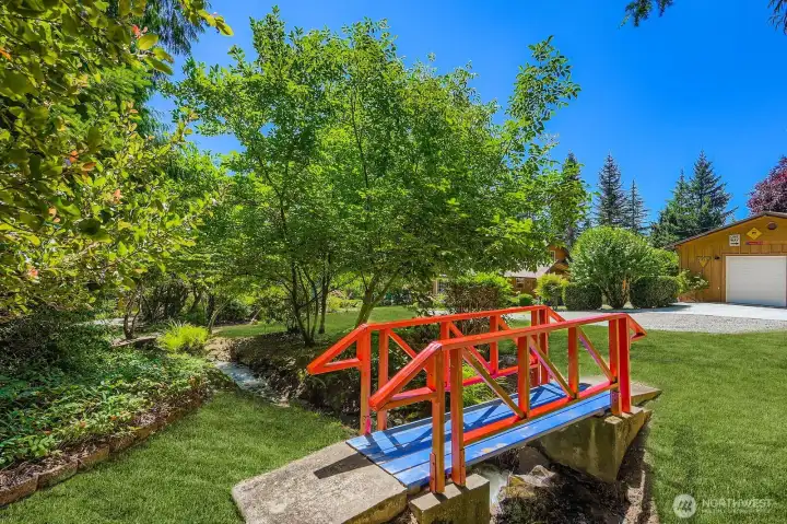 Bridge over Mudd Creek on East border of property