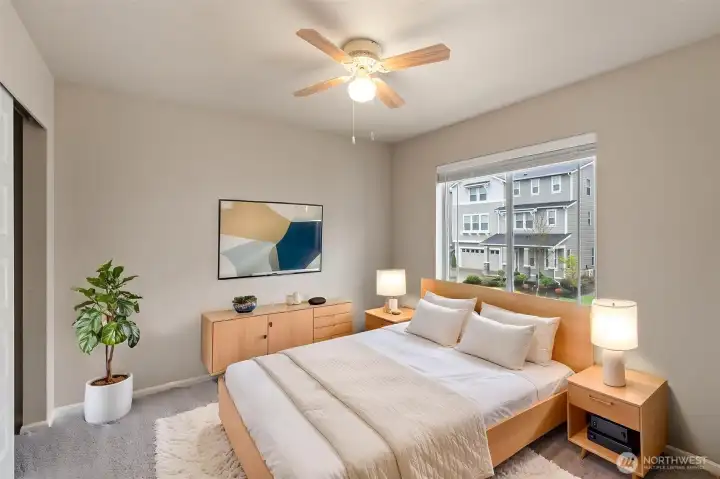 Virtually Staged. Upper level bedroom #3