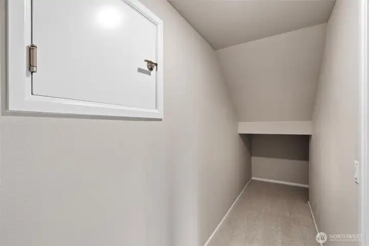 Lower Level storage area.