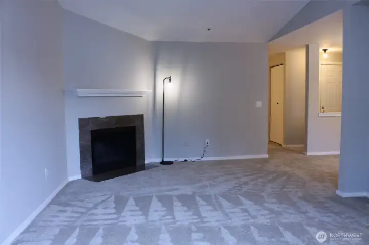 looking into the living room from the deck