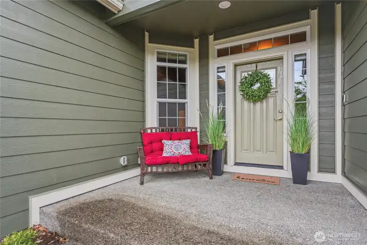 Front porch view, welcome home!