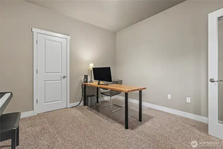 Office view, has a closet so can be a bedroom, French doors, a really great space.
