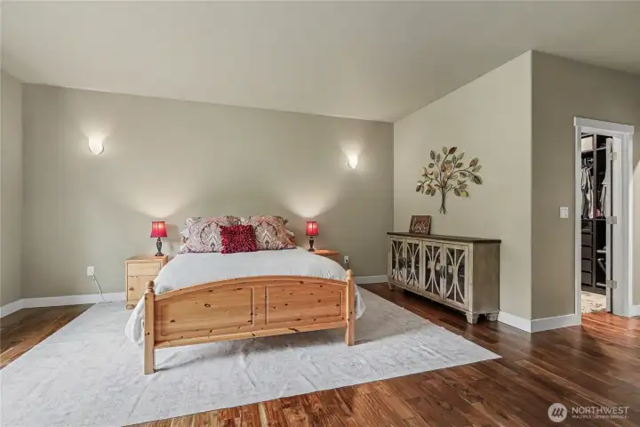 Primary suite view, humungous!! Walk-in closet to your right.