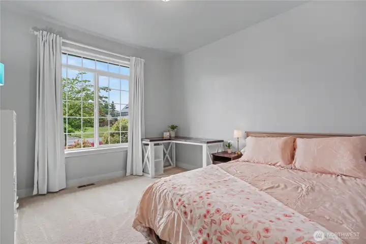 Bedroom #2, all are ample in size with lovely large windows.