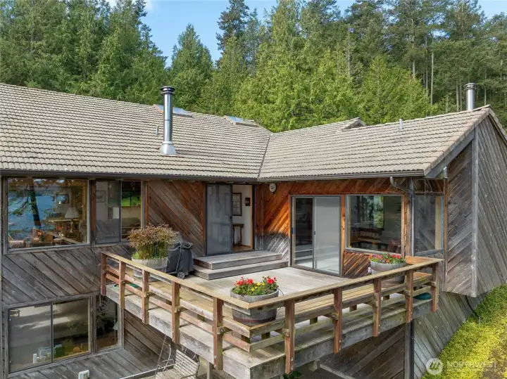 Main house deck.