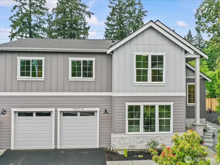 Discover modern living in this new construction townhome that lives like a single-family home near thriving Downtown Bothell. This 5-bedroom, 4 bathroom floorplan offers a flexible main-floor office/bedroom and a gourmet kitchen with a large island and walk-in pantry. Enjoy the best of Bothell’s revitalized core—from weekend brunch at McMenamins to evening strolls through the historic district—all just minutes from your front door. Located in a private, quiet neighborhood with established landscaping, this home offers a serene retreat with an effortless commute via I-405 and Bothell Hwy.