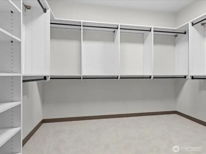 Large walk in closet.