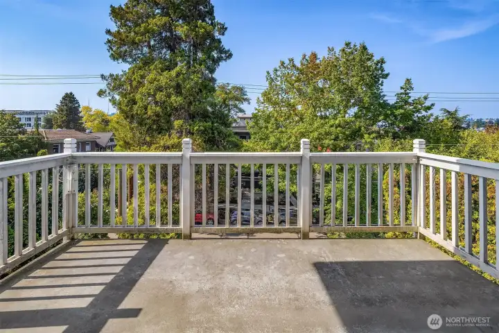 Second floor deck