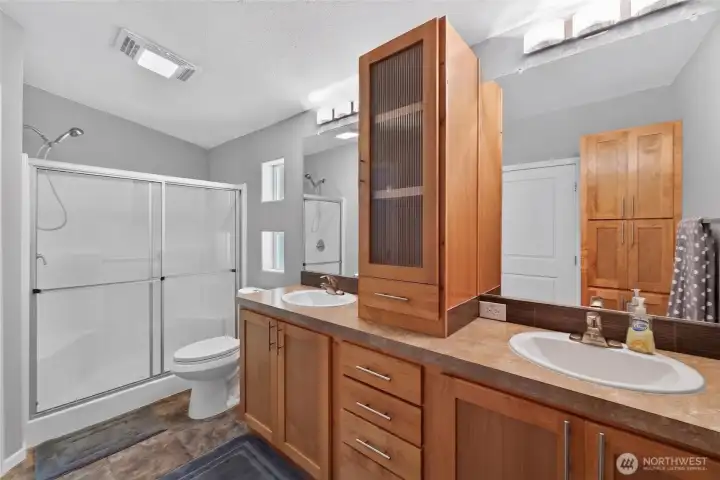 Large private 3/4 bath off primary 1 Large private 3/4 bath off primary 1