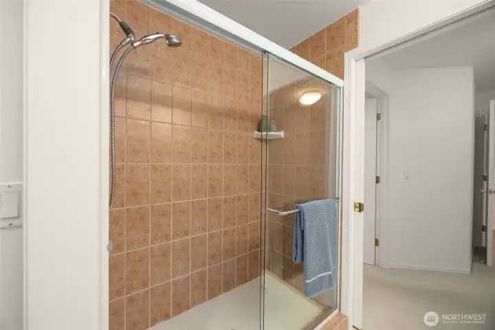 Large walk in shower Large walk in shower