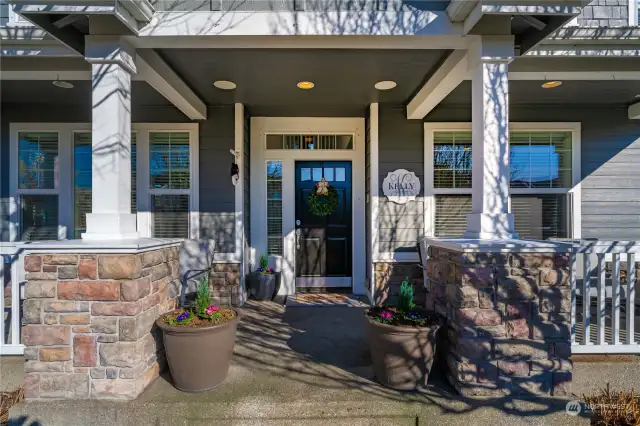 Inviting front porch