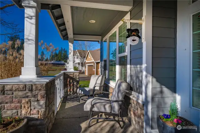 Relax on the front porch.