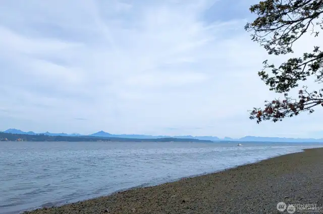 The Preserve's private beach.