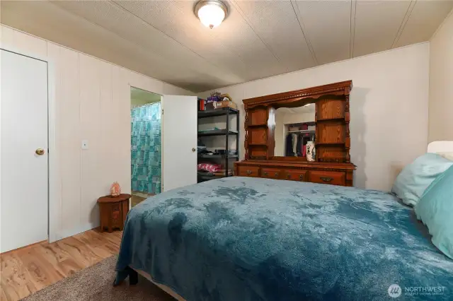Door to bathroom from primary bedroom~