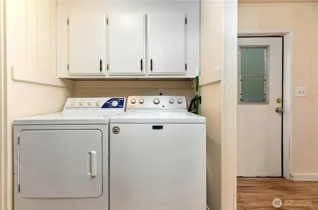 Conveniently located laundry space~