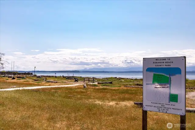 ROBINSONS BEACH PARK ALONG MUTINY BAY WITH WHEEL CHAIR ACCESS