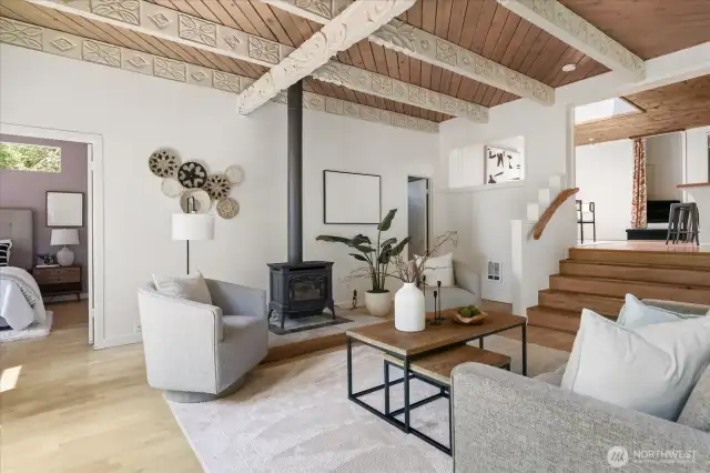 ARTISAN CRAFTED HAND CARVED BEAMS STEEPED IN CHARM