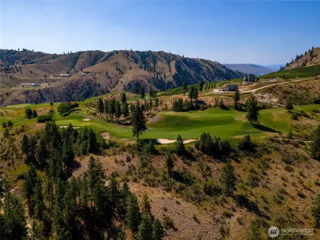 Championship golf course views