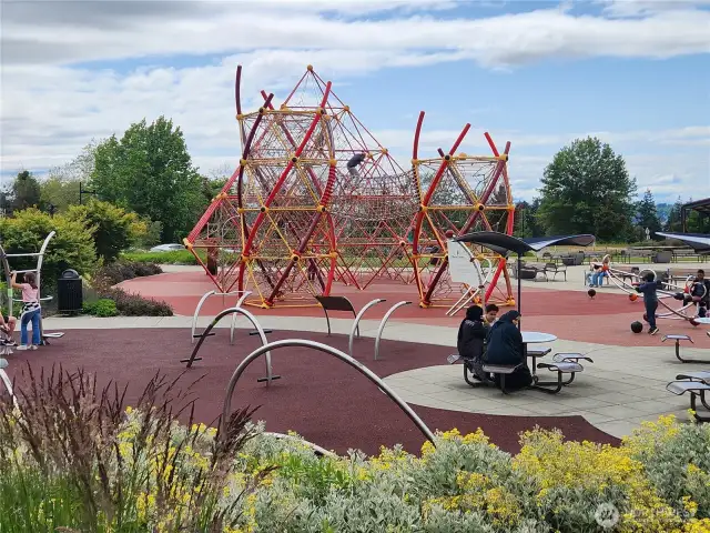 Fantastic playground at Cascade Park, 100 feet away