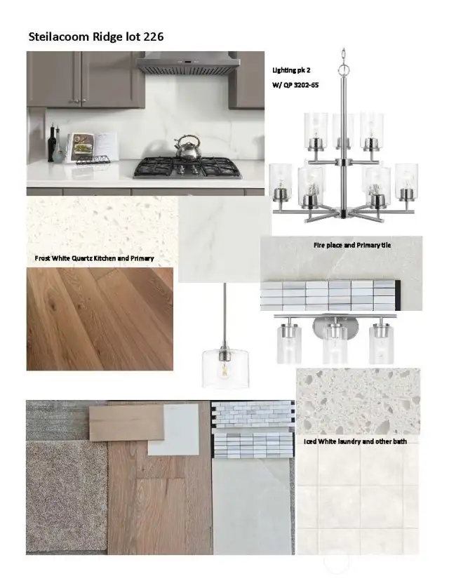 Interior surfaces & lighting.