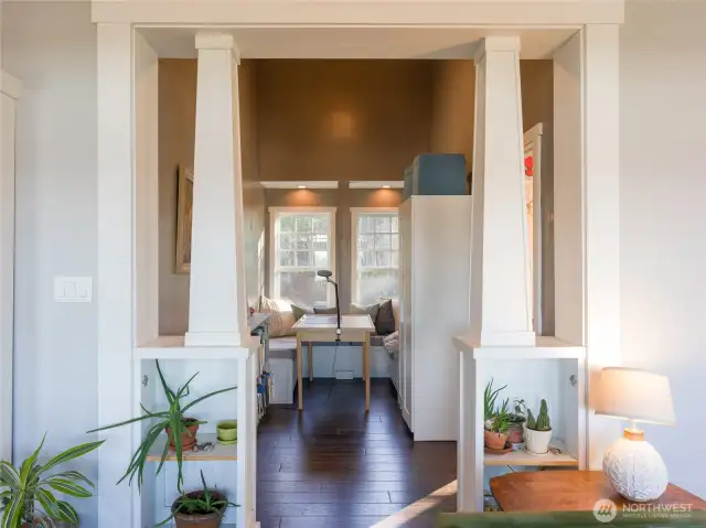 A fun nook/Bonus space - perfect for enjoying a cup of coffee and a puzzle.
