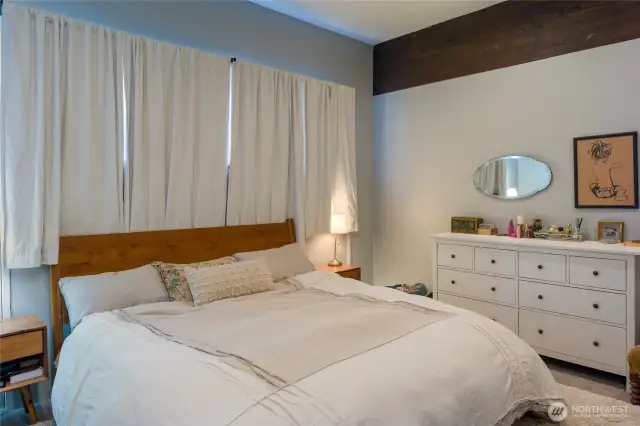 Downstairs bedroom (garage conversion).