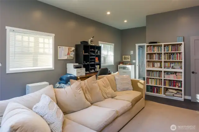 Downstairs living space (garage conversion).