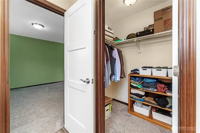 Walk-in closet in primary