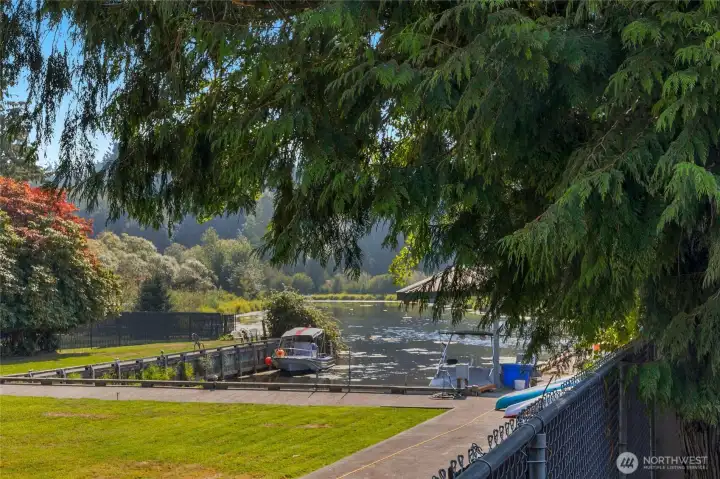 View from guest bedroom and back deck