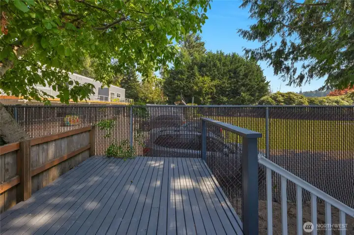 Back deck - door from laundry room to deck...