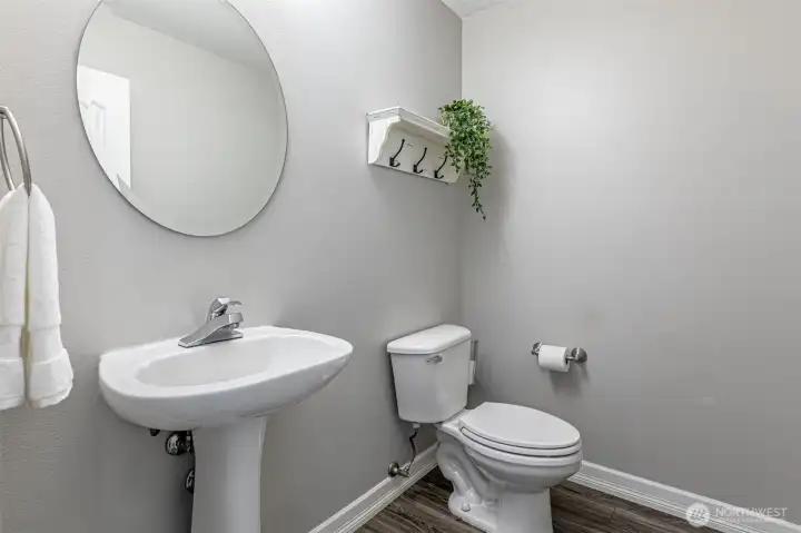 Powder room on the main floor