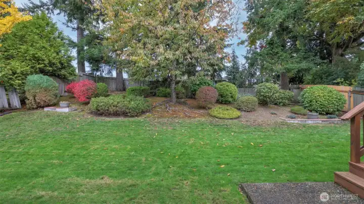 Enjoy the beauty of a well-established yard with room to roam and unwind