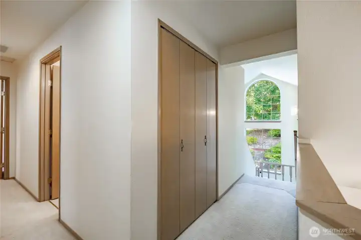 Upstairs hall looking back at staircase