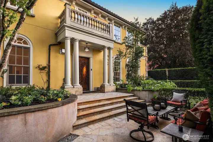 Step into enchanting courtyards and delight in captivating mature landscaping enhanced in 2025 by Camden Gardens.