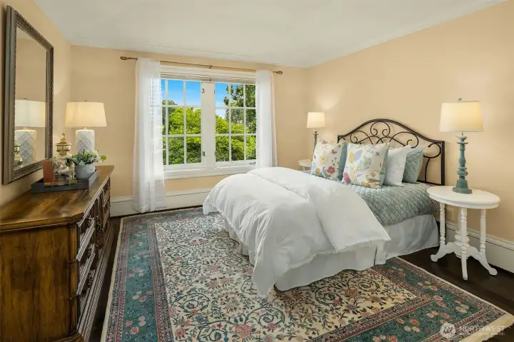 Bright and spacious second bedroom.
