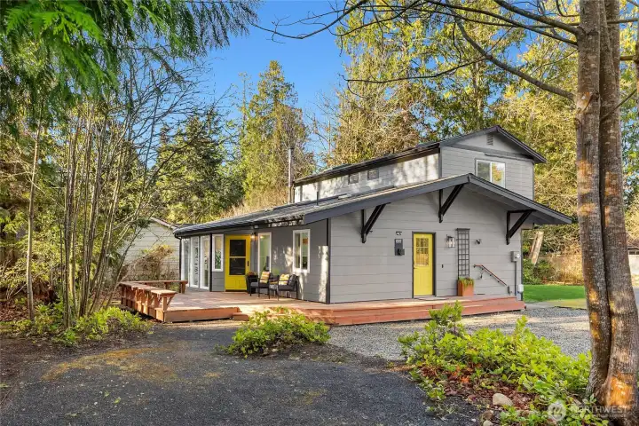 Fabulously updated home in unbeatable location just minutes from the heart of Winslow and the ferry to Seattle!