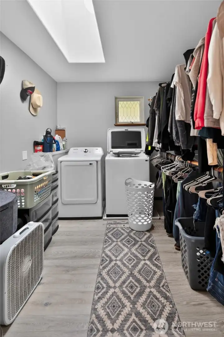 Primary Walk-In Closet with Laundry