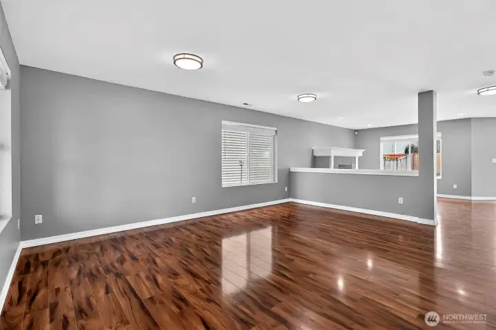 Beautiful LVP flooring throughout the main level