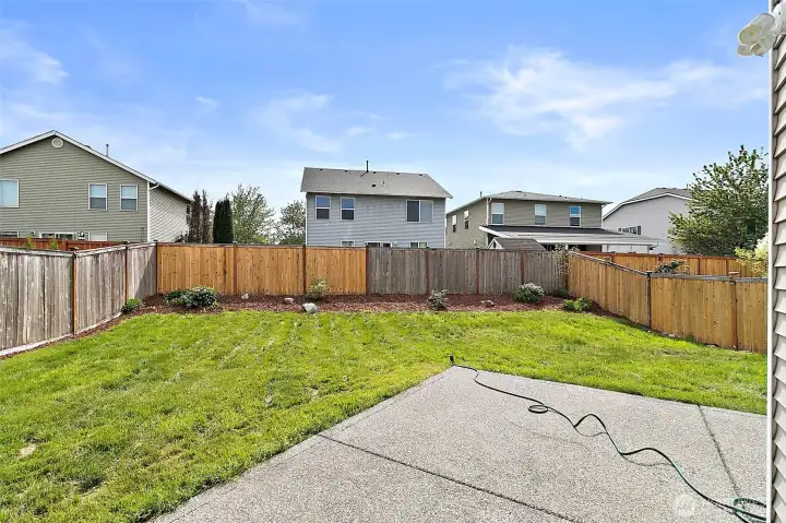 Super duper fenced yard